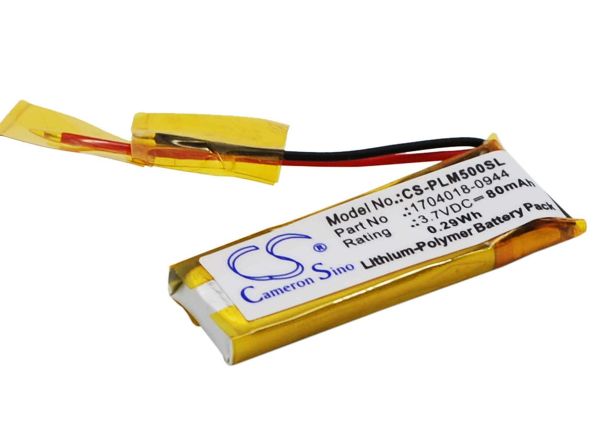 3.7V, Li-Polymer, 80mAh, Headset battery fits Plantronics, 1704018-0944, Discovery 640e, Discovery 650e, 0.3Wh Wireless Headset Cameron Sino Technology Limited