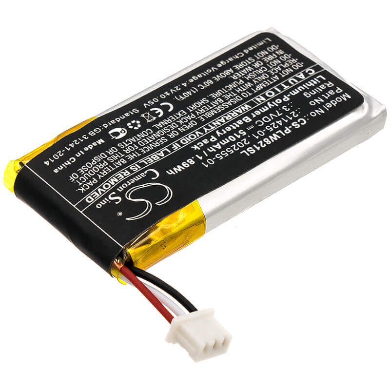 3.7V, Li-Polymer, 510mAh, Headset battery fits Plantronics, 202555-01, Savi 8210, Savi 8220, 1.89Wh Wireless Headset Cameron Sino Technology Limited