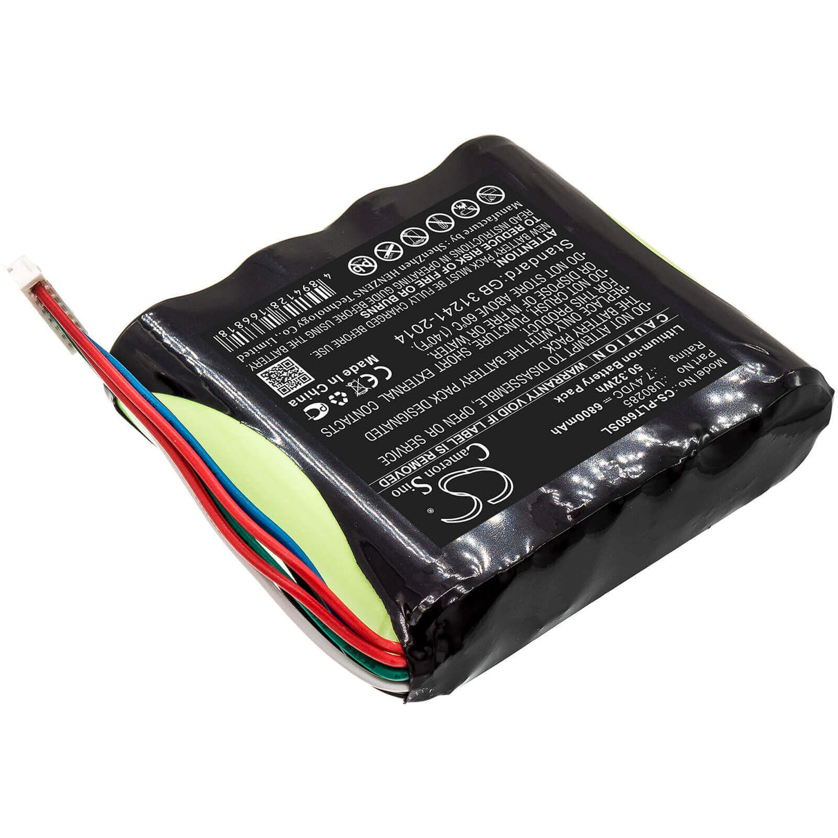 7.4V, Li-ion, 6800mAh, Equipment battery fits Softing, Platinum Tools, Txgbatx, NetXpert XG2, T66006b, 50.32Wh Equipment, Survey, Test Cameron Sino Technology Limited