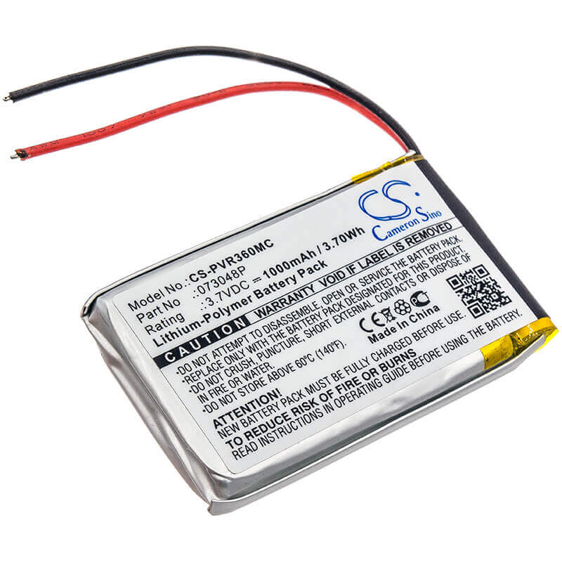3.7V, Li-Polymer, 1000mAh, Camera battery fits Polaroid, 073048p, 360 Dual Lens Vr Camera, R360, 3.7Wh Camera Cameron Sino Technology Limited (Camera)