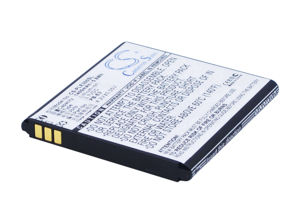 3.7V, Li-ion, 1400mAh, SmartPhone battery fits Pole, Pb-e3, E3, 5.18Wh Mobile, SmartPhone Cameron Sino Technology Limited (Suspended)