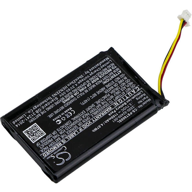 3.7V, Li-ion, 1100mAh, Speaker battery fits Polycom, Pwm-10t, Qdx-6000, 4.07Wh Speaker Cameron Sino Technology Limited