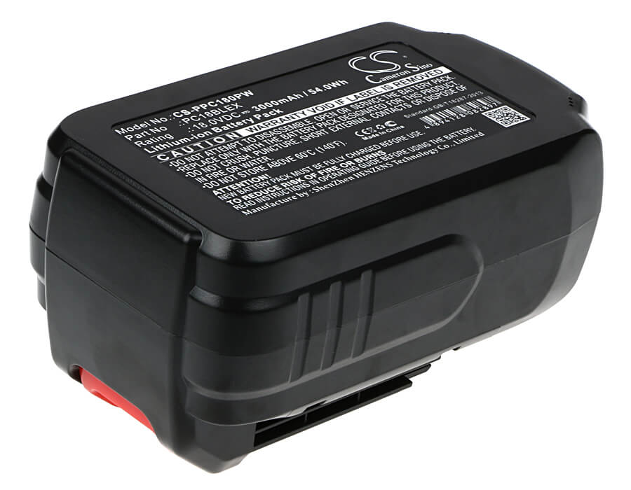 Battery For Porter Cable Pc18ag, Pc18al, Pc18chd 18v, 3000mah - 54.00wh Power Tools Cameron Sino Technology Limited (Power Tools)