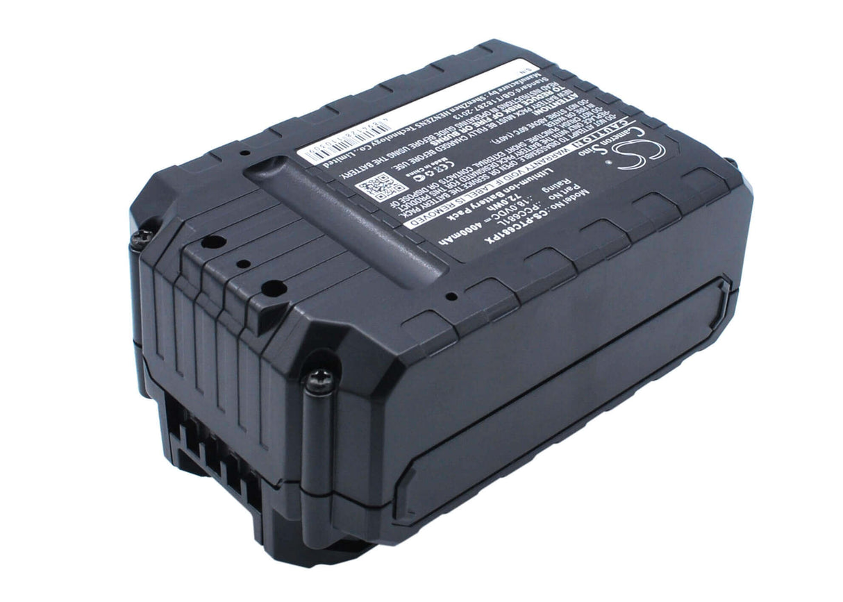 18.0V, Li-ion, 4000mAh, Power Tools battery fits Stanley, Black & Decker, Porter Cable, Fmc687l, Asd18 Typ 1, Asd18 Typ 2, 72Wh Power Tools Cameron Sino Technology Limited (Power Tools)