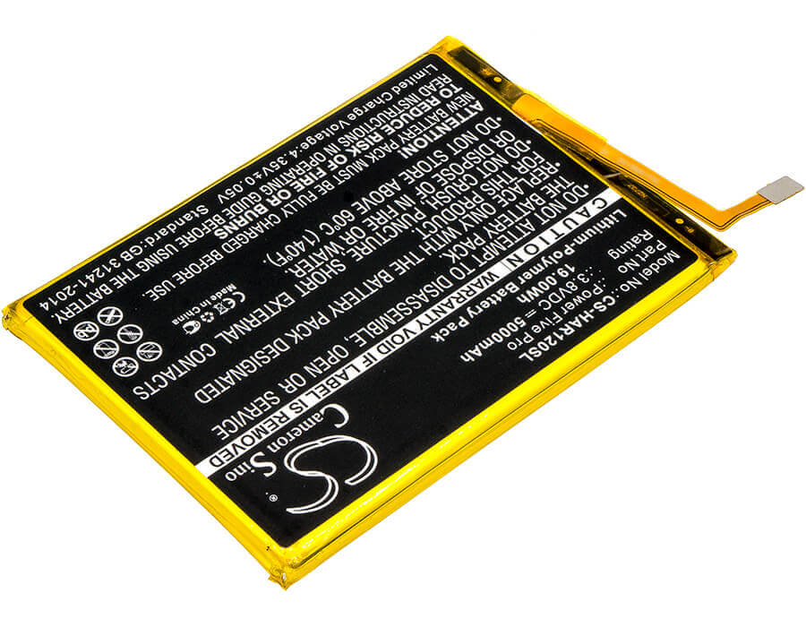 3.8V, Li-Polymer, 5000mAh, SmartPhone battery fits Highscreen, Power Five, Power Five Pro, 19Wh Mobile, SmartPhone Cameron Sino Technology Limited (Smartphone)