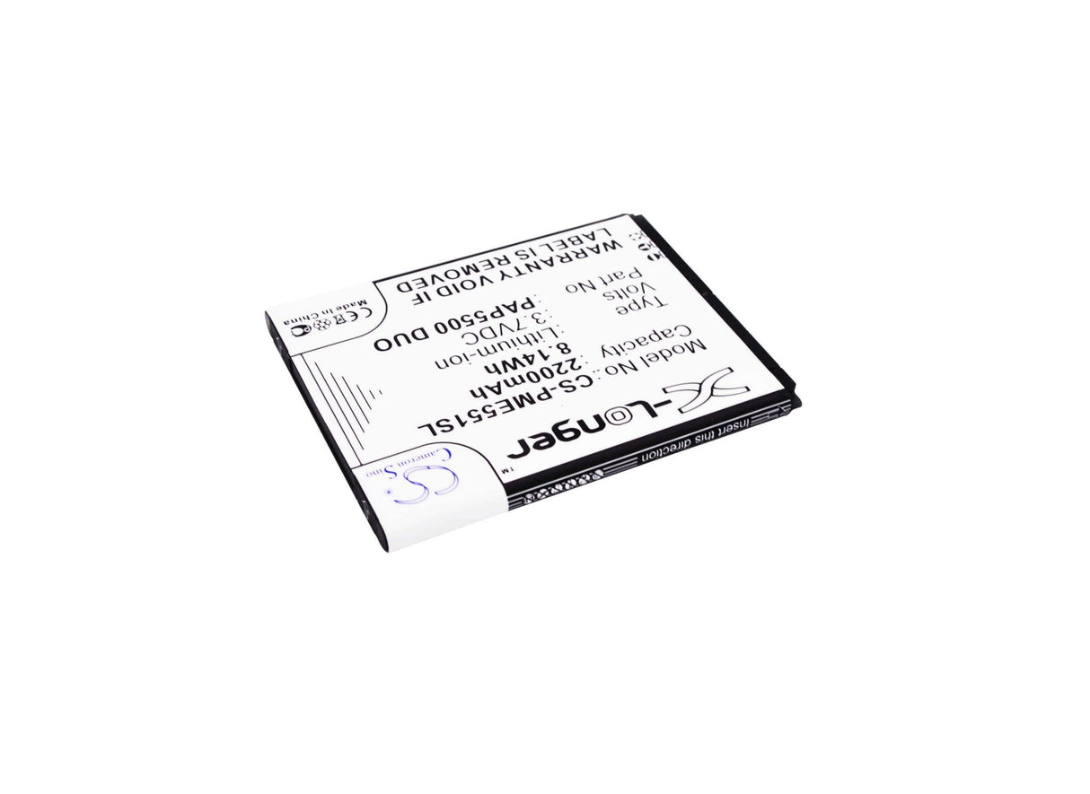3.7V, Li-ion, 2200mAh, SmartPhone battery fits Prestigio, Pap5500 Duo, Multiphone 5500 Duo, 8.14Wh Mobile, SmartPhone Cameron Sino Technology Limited (Smartphone)