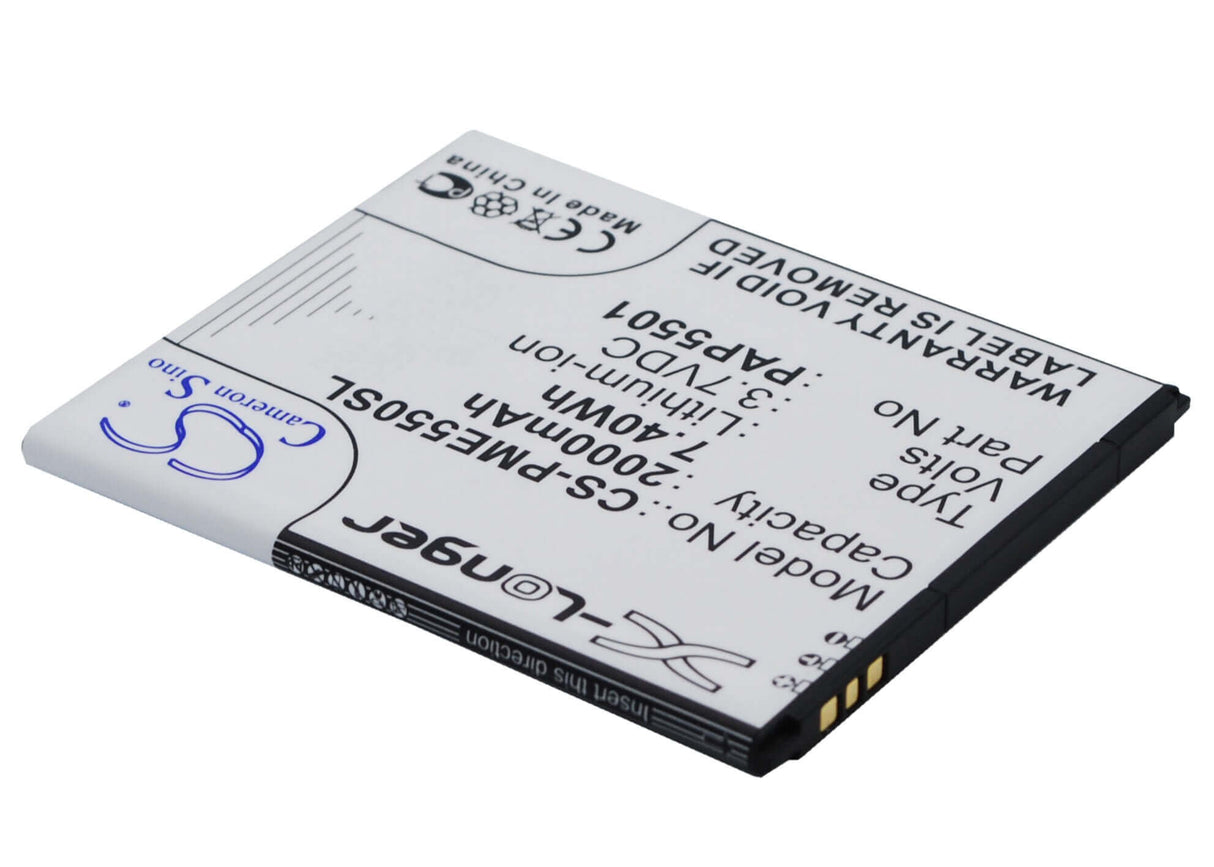3.7V, Li-ion, 2000mAh, SmartPhone battery fits Prestigio, Pap5501, Multiphone 5501 Duo, Pap5501, 7.4Wh Mobile, SmartPhone Cameron Sino Technology Limited (Suspended)