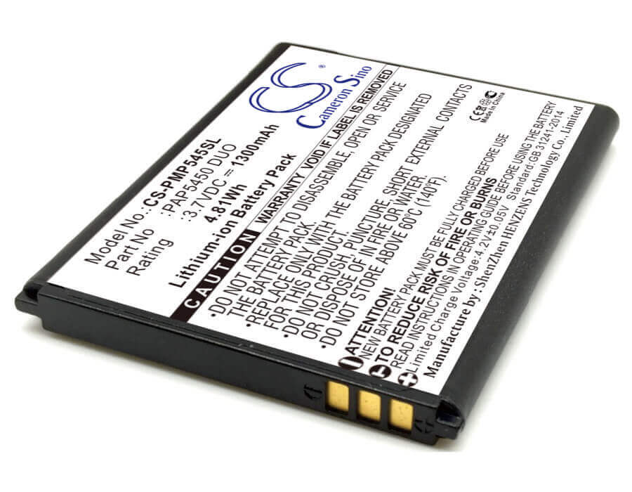 3.7V, Li-ion, 1300mAh, SmartPhone battery fits Prestigio, Pap5450 Duo, Pap5450 Duo, Psp5457 Duo, 4.81Wh Mobile, SmartPhone Cameron Sino Technology Limited (Smartphone)