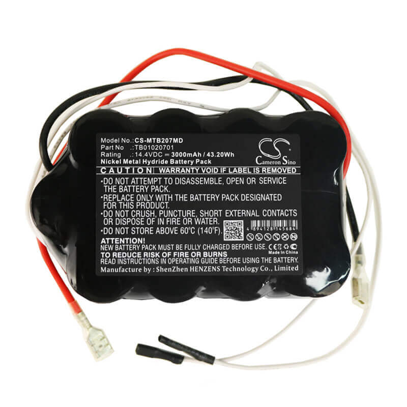 14.4V, Ni-MH, 3000mAh, Medical battery fits Primedic, Tb01020701, M110, M111, 43.20Wh Medical Cameron Sino Technology Limited (Medical)