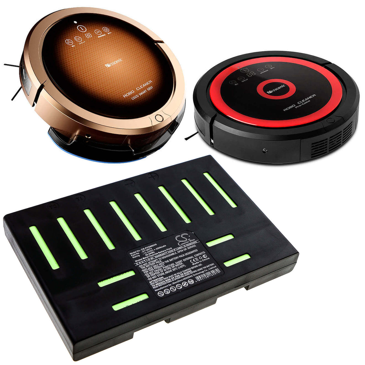 14.4V, Ni-MH, 2500mAh, Vacuum battery fits Robojet, Cleanmate, Pro Qq6, Qq-5a, Qq-5s, 36.00Wh Vacuum Cameron Sino Technology Limited