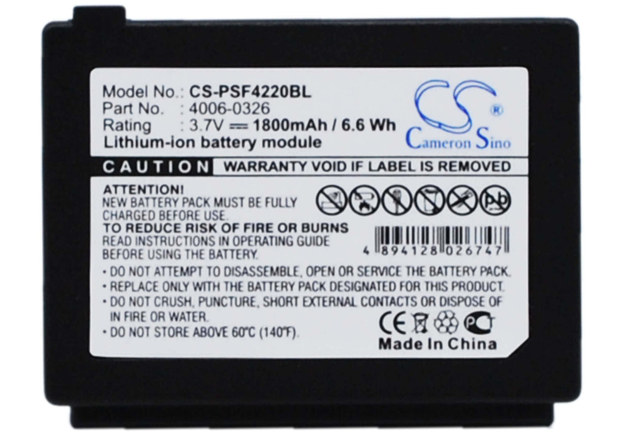 Batterie de scanner de codes-barres pour Psc Falcon 4220 3.7v, 1800mah - 6.66wh Scanner de codes-barres Cameron Sino Technology Limited