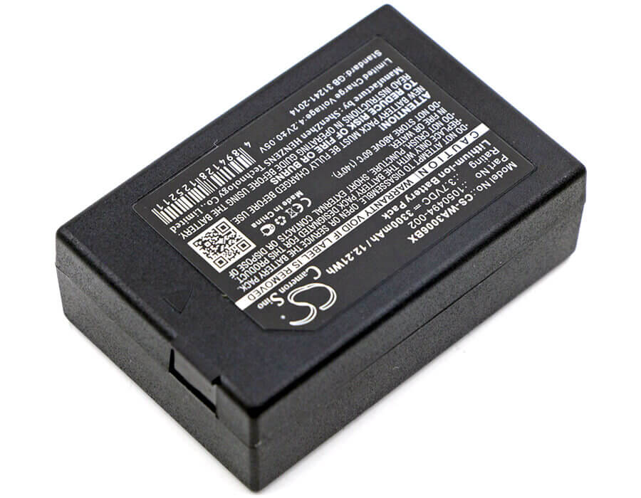 Barcode Scanner Battery For Psion, 1050494, 7525, 7525c, 7527, G1, G2, Wa3006, Wa3010 3.7v, 3300mah - 12.21wh Barcode Scanner Cameron Sino Technology Limited