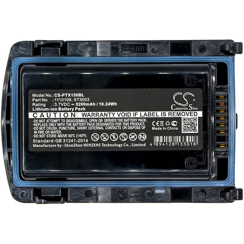 Barcode Scanner Battery For Psion, 7545, Omnii Xt15, St3003 3.7v, 5200mah - 19.24wh Barcode Scanner Cameron Sino Technology Limited