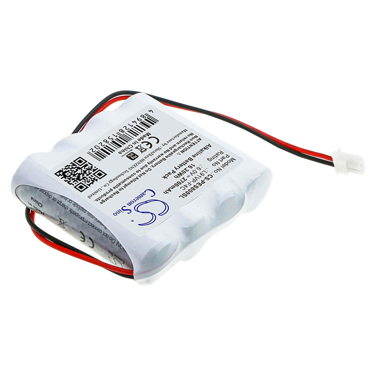 6.0V, Alcaline, 2700mAh, batterie de soins personnels compatible avec Gp, Purell, Gprhorw01018, 16.2Wh Soins personnels Cameron Sino Technology Limited