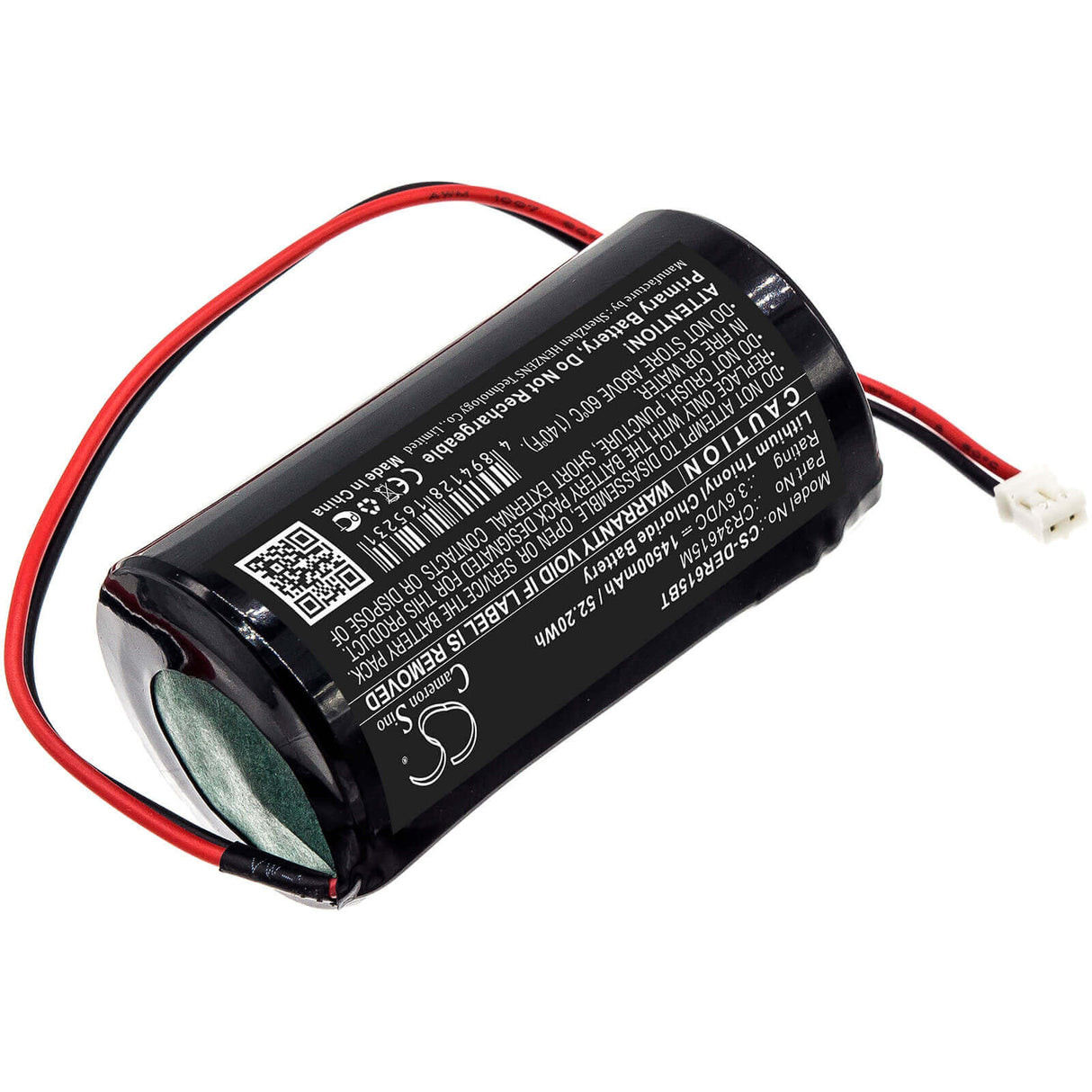 Li-SOCl2, Alarm Battery For Pyronix, Enforcer Deltabell Siren Alarm 3.6v, 14500mah - 52.20wh Alarm System Cameron Sino Technology Limited
