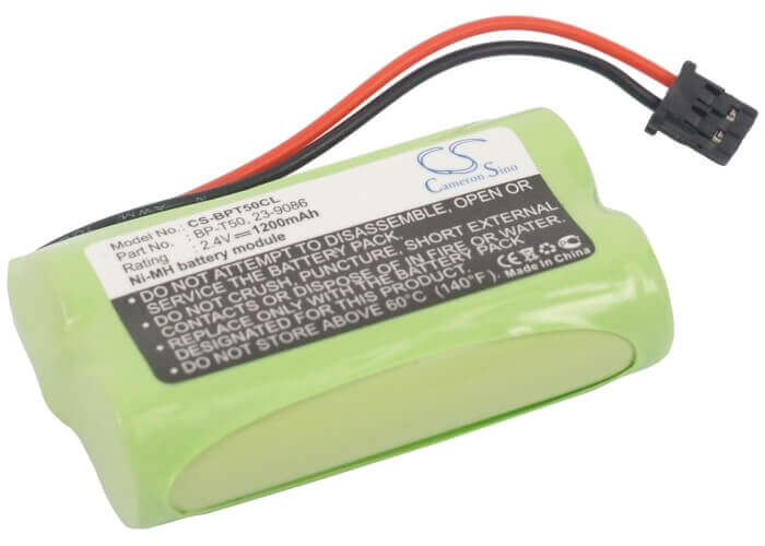 2.4V, Ni-MH, 1200mAh, Cordless Phone battery fits Radio Shack, Sony, V Tech, Sanyo, 23-9086, 239086, 9601943, 2.88Wh Cordless Phone Cameron Sino Technology Limited (Cordless Phone)