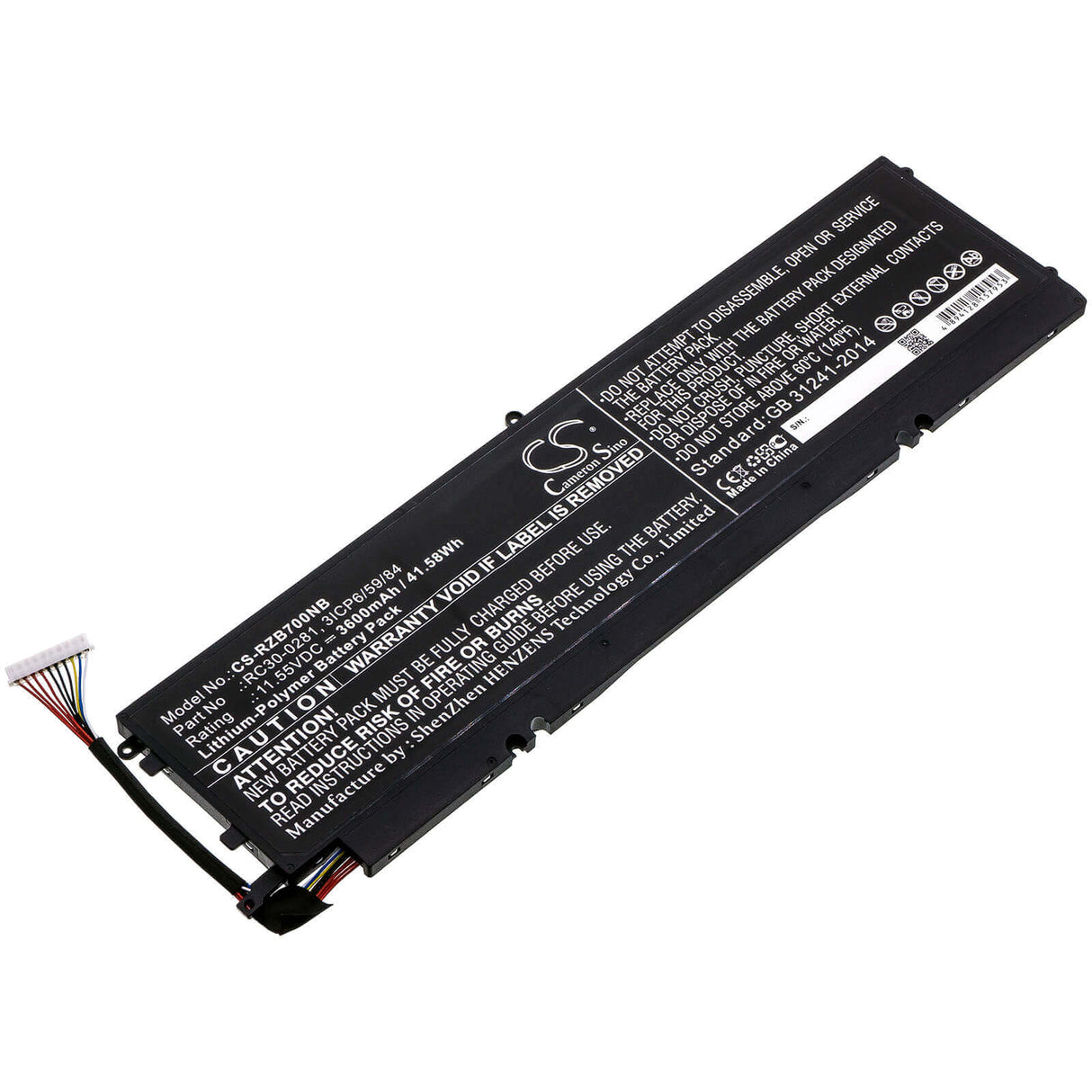 Battery For Razer, 2018 Blade Stealth, Blade Stealth 13, Blade Stealth 13 2020 11.55v, 3600mah - 41.58wh Notebook, Laptop Cameron Sino Technology Limited