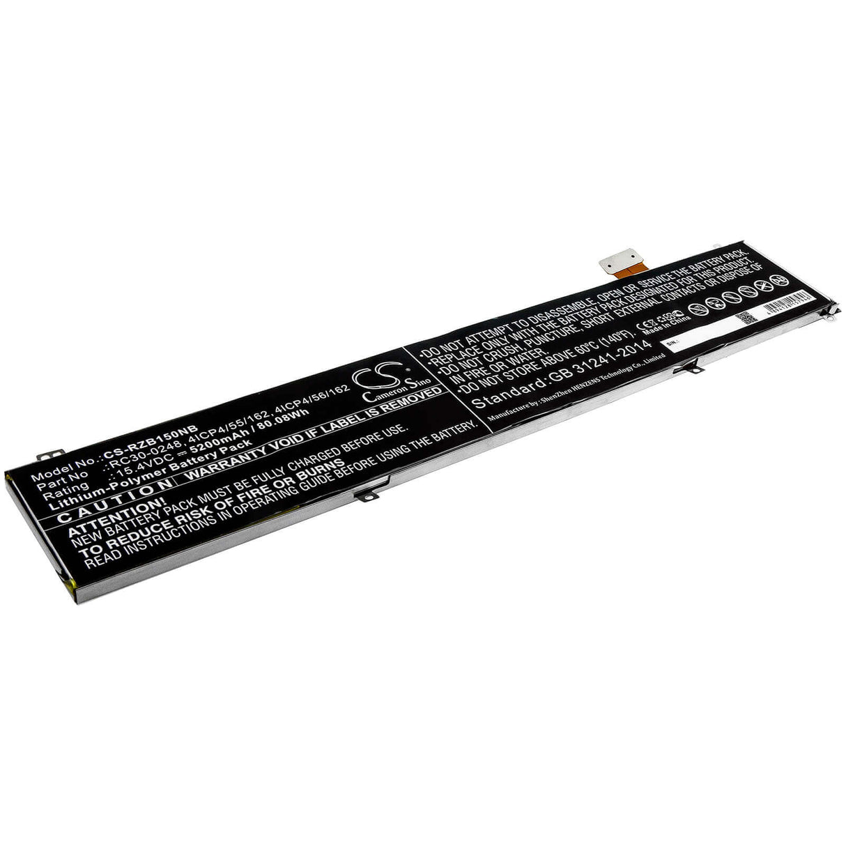 Notebook Battery For Razer, Blade 15, Blade 15 1070 Gtx 2018, Blade 15 2018 15.4v, 5200mah - 80.08wh Notebook, Laptop Cameron Sino Technology Limited