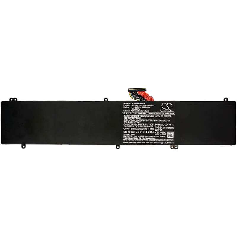 Battery For Razer, Blade F1, Blade Pro 2017 4k 11.4v, 8600mah - 98.04wh Notebook, Laptop Cameron Sino Technology Limited