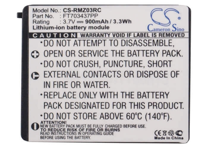 3.7V, Li-ion, 900mAh, Keyboard,Mouse battery fits Razer, Ft703437pp, Mamba Rc03, Rc03-001201, 3.33Wh Keyboard,Mouse Cameron Sino Technology Limited