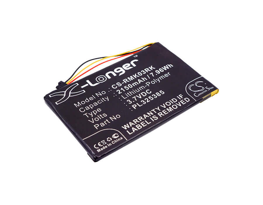 3.7V, Li-Polymer, 2150mAh, Keyboard,Mouse battery fits Razer, Pl325385, Rz03-0133, Rz84-01330100, 7.96Wh Keyboard,Mouse Cameron Sino Technology Limited