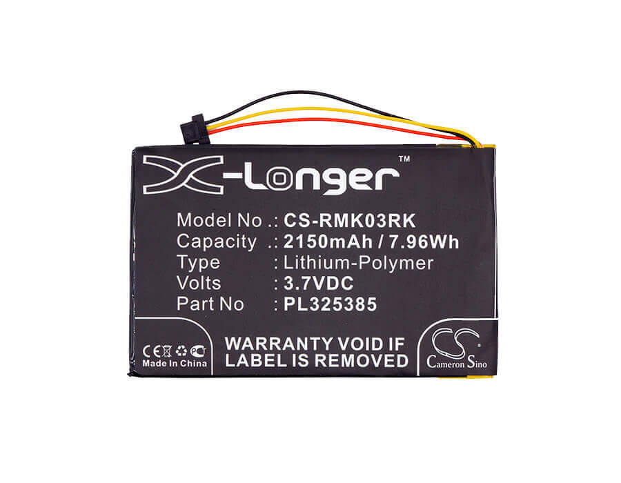 3.7V, Li-Polymer, 2150mAh, Keyboard,Mouse battery fits Razer, Pl325385, Rz03-0133, Rz84-01330100, 7.96Wh Keyboard,Mouse Cameron Sino Technology Limited