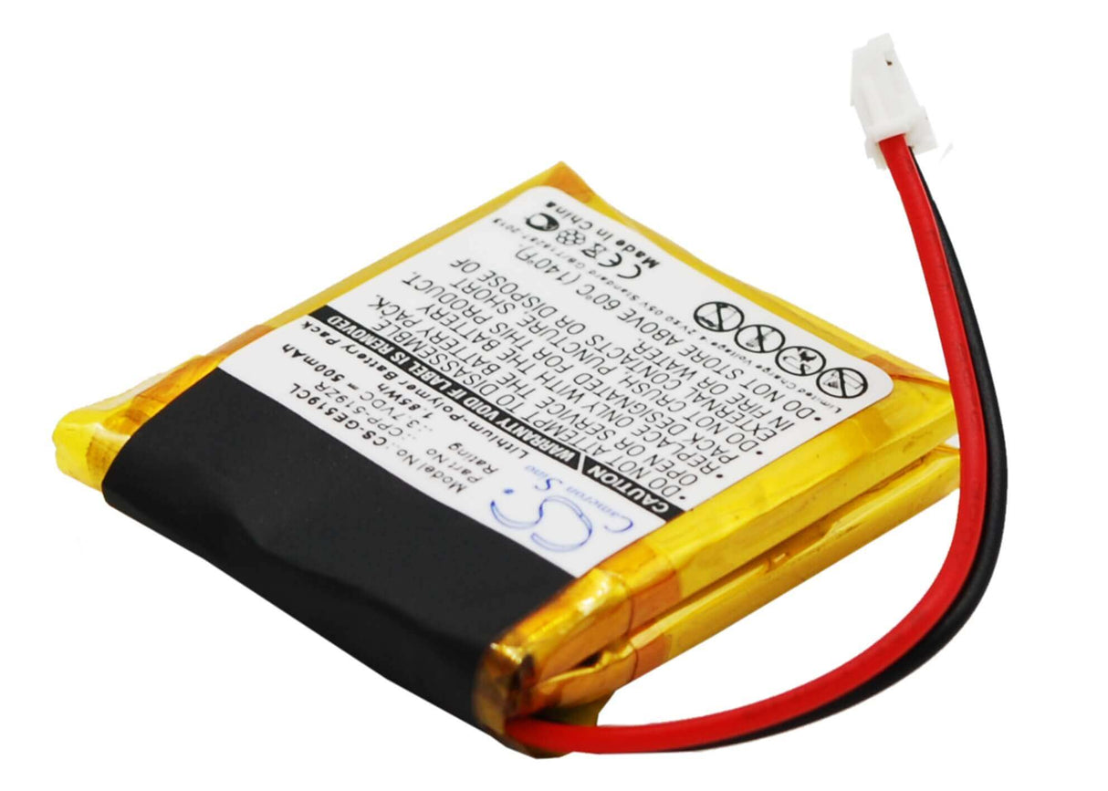 3.7V, Li-Polymer, 500mAh, batterie de téléphone sans fil compatible avec Ge, Rca, 285742, 1172461, 285742, 1.85Wh Téléphone sans fil Cameron Sino Technology Limited (Téléphone sans fil)