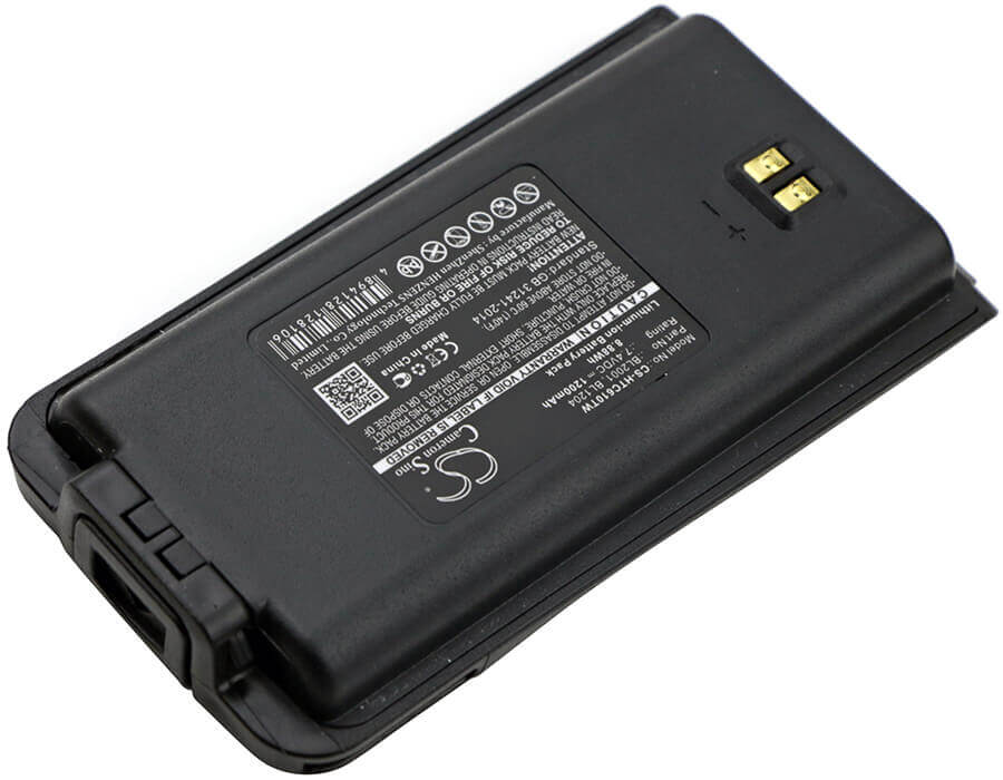 7.4V, Li-ion, 1200mAh, Two-Way Radio battery fits Hytera, Hyt, Bl1204, Tc-610, Tc-610p, 8.88Wh Two-Way Radio Cameron Sino Technology Limited