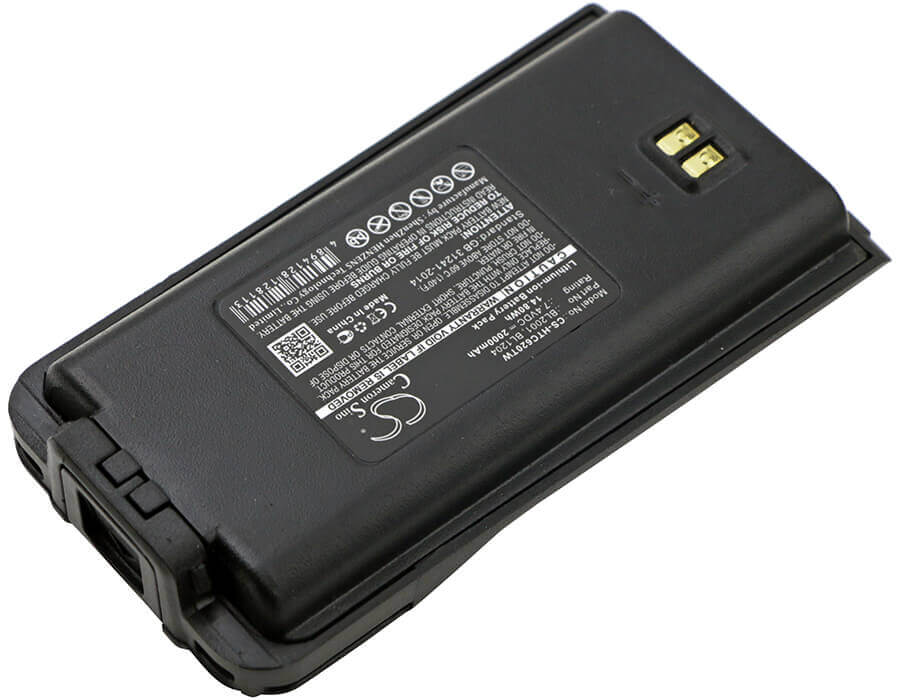 7.4V, Li-ion, 2000mAh, Two-Way Radio battery fits Hyt, Hytera, Bl1204, Tc-610, Tc-610p, 14.8Wh Two-Way Radio Cameron Sino Technology Limited