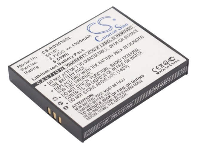 3.7V, Li-ion, 1500mAh, Media Player battery fits Rca, 54182, Lyra X3000, Lyra X3030, 5.55Wh Media Player Cameron Sino Technology Limited