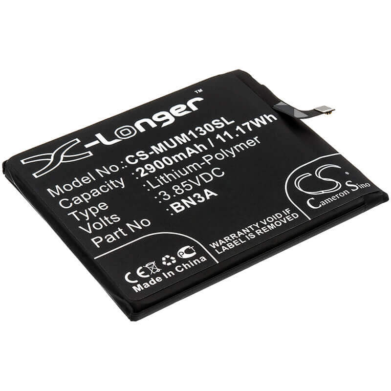 3.85V, Li-Polymer, 2900mAh, SmartPhone battery fits Redmi, Xiaomi, Bn3a, Go, M1903c3gg, 11.17Wh Mobile, SmartPhone Cameron Sino Technology Limited (Smartphone)