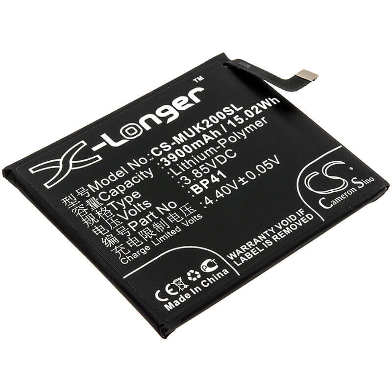 3.85V, Li-Polymer, 3900mAh, SmartPhone battery fits Redmi, Xiaomi, Bp41, K20, M1903f10a, 15.02Wh Mobile, SmartPhone Cameron Sino Technology Limited (Smartphone)