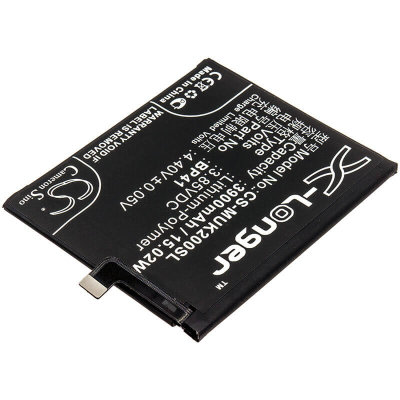 3.85V, Li-Polymer, 3900mAh, SmartPhone battery fits Redmi, Xiaomi, Bp41, K20, M1903f10a, 15.02Wh Mobile, SmartPhone Cameron Sino Technology Limited (Smartphone)