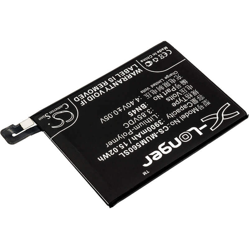 3.85V, Li-Polymer, 3900mAh, SmartPhone battery fits Xiaomi, Redmi, Bn45, M1803e7sc, M1803e7sg, 15.02Wh Mobile, SmartPhone Cameron Sino Technology Limited (Smartphone)
