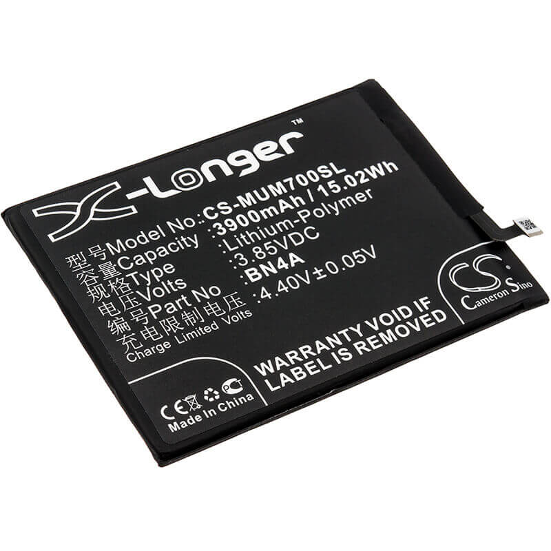 3.85V, Li-Polymer, 3900mAh, SmartPhone battery fits Redmi, Xiaomi, Bn4a, M1901f7c, M1901f7e, 15.02Wh Mobile, SmartPhone Cameron Sino Technology Limited (Smartphone)