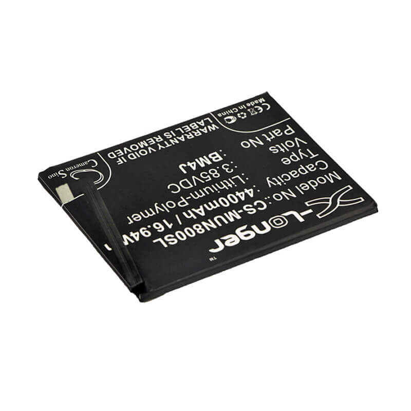 3.85V, Li-Polymer, 4400mAh, SmartPhone battery fits Xiaomi, Redmi, Bm4j, M1908c3je, M1908c3jg, 16.94Wh Mobile, SmartPhone Cameron Sino Technology Limited (Smartphone)