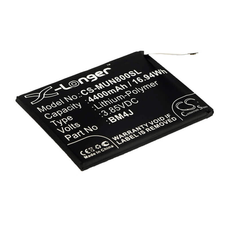 3.85V, Li-Polymer, 4400mAh, SmartPhone battery fits Xiaomi, Redmi, Bm4j, M1908c3je, M1908c3jg, 16.94Wh Mobile, SmartPhone Cameron Sino Technology Limited (Smartphone)