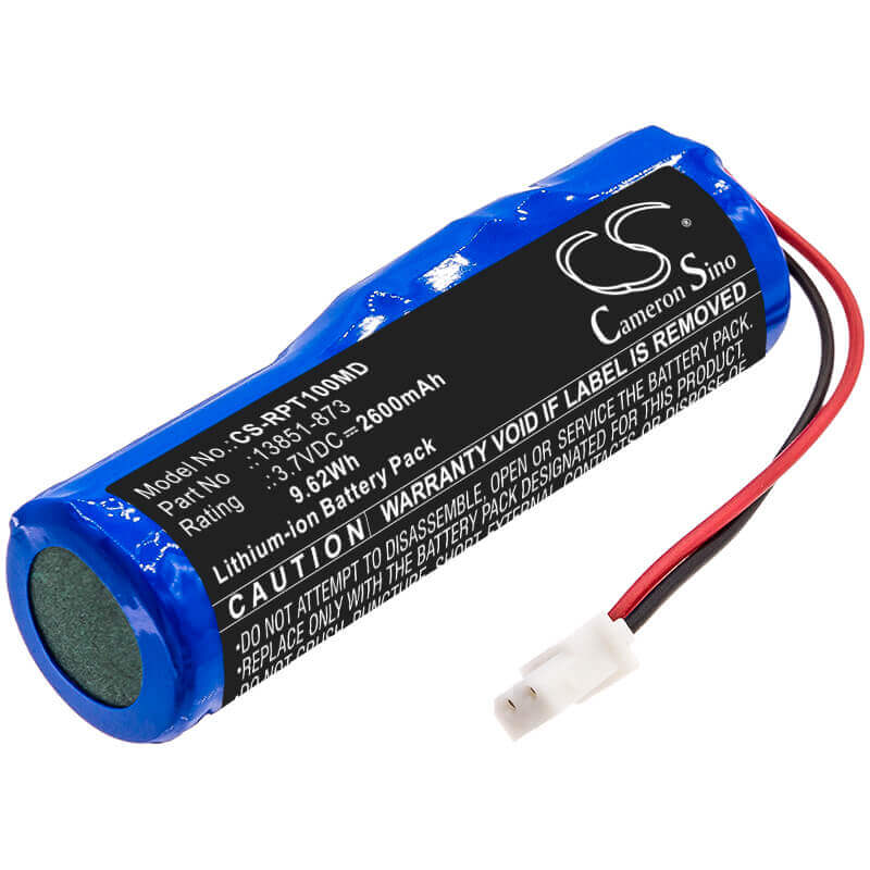 3.7V, Li-ion, 2600mAh, Medical battery fits Reichert, 13851-873, Epg-1446, Pt100 Tonometer, 9.62Wh Medical Cameron Sino Technology Limited (Medical)