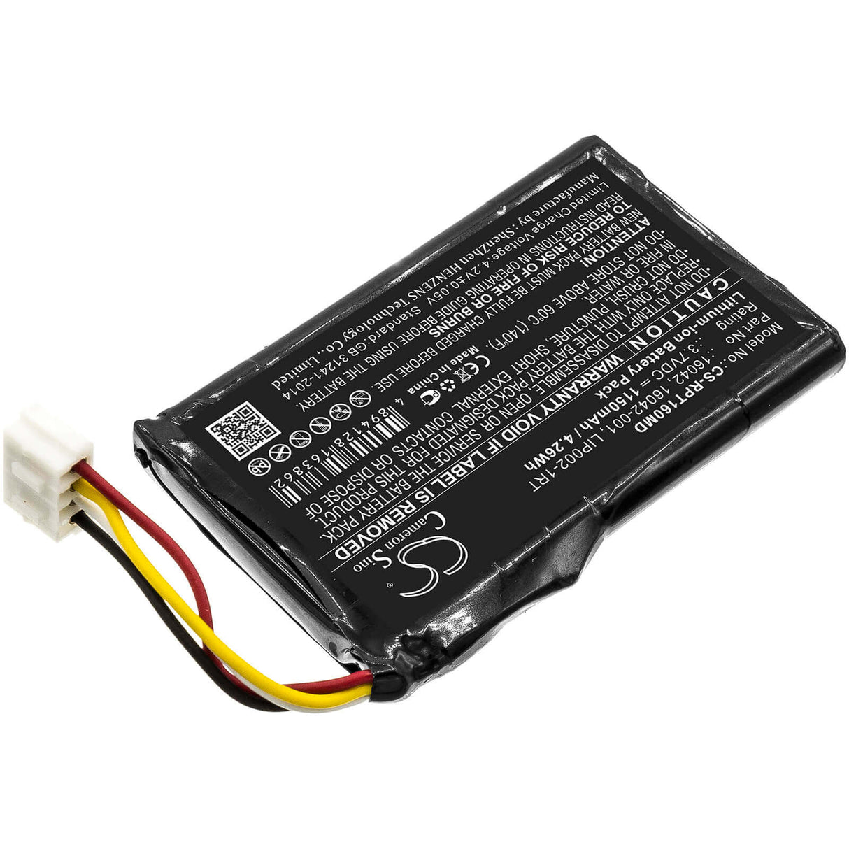 3,7V, Li-ion, 1150mAh, Batterie médicale compatible avec Reichert, 16042, Ipac, 4,26Wh Medical Cameron Sino Technology Limited (Médical)