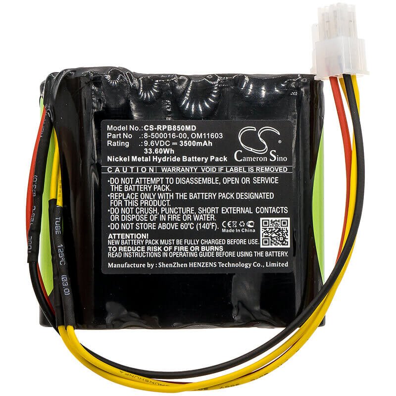 9.6V, Ni-MH, 3500mAh, Medical battery fits Respironics, 8-500016-00, Bipap Focus Ventilator, 33.60Wh Medical Cameron Sino Technology Limited (Medical)