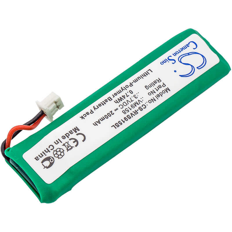 3.7V, Li-Polymer, 200mAh, Headset battery fits Revolabs, 07-solomicbattery, 01-exemicex-blk-11, 02-dsksys-d, 0.74Wh Wireless Headset Cameron Sino Technology Limited