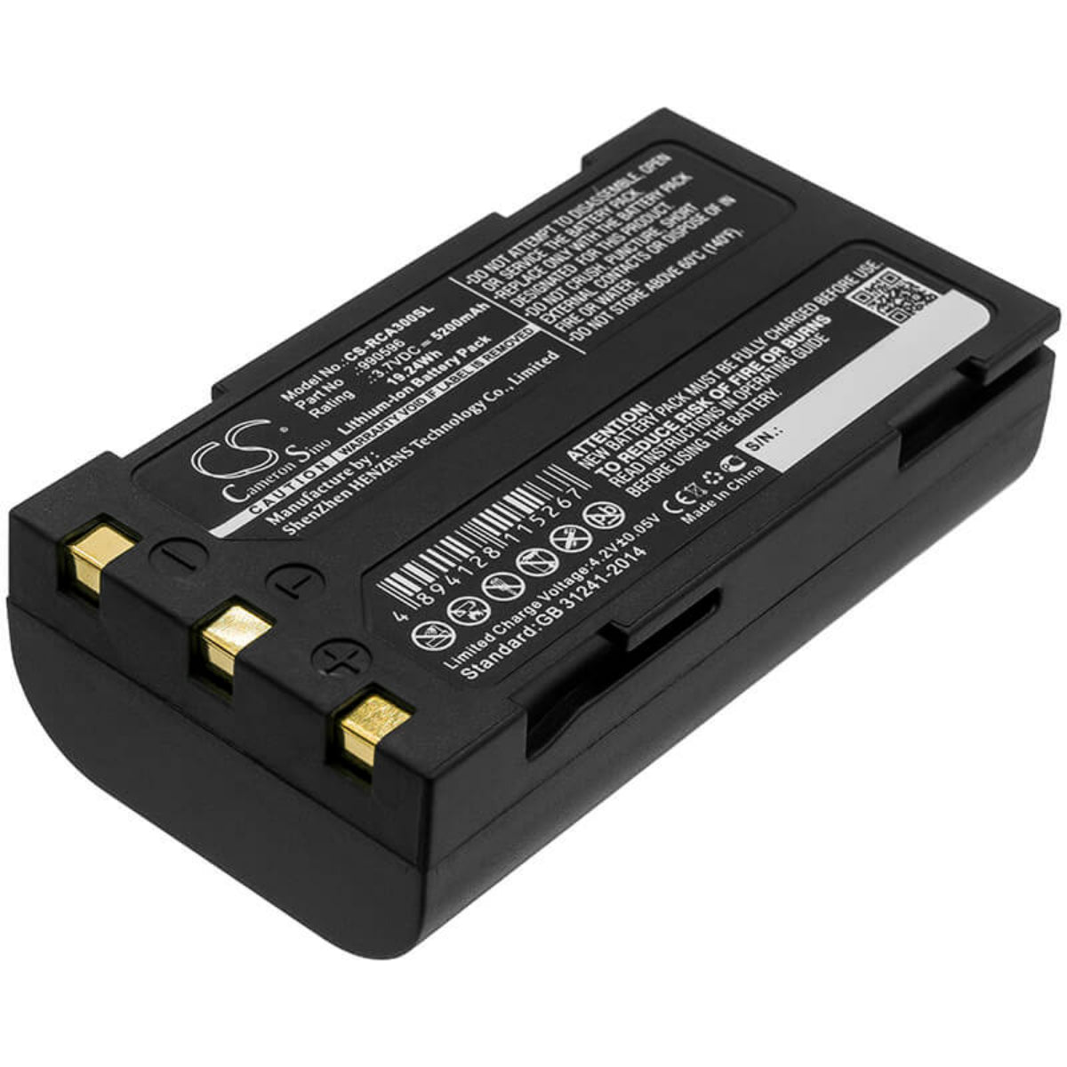 Battery For Ridgid Micro Ca-300 Inspection Camera, 40798, 37888 3.7v, 5200mah - 19.24wh Thermal Camera Cameron Sino Technology Limited