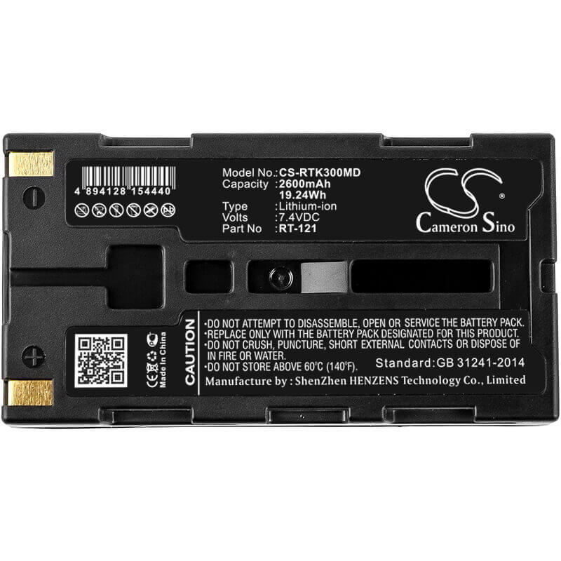 7,4V, Li-ion, 2600mAh, Batterie médicale compatible avec Luneau, Righton, 88889045, Retinomax Iii K+, 19,24Wh Medical Cameron Sino Technology Limited (Médical)