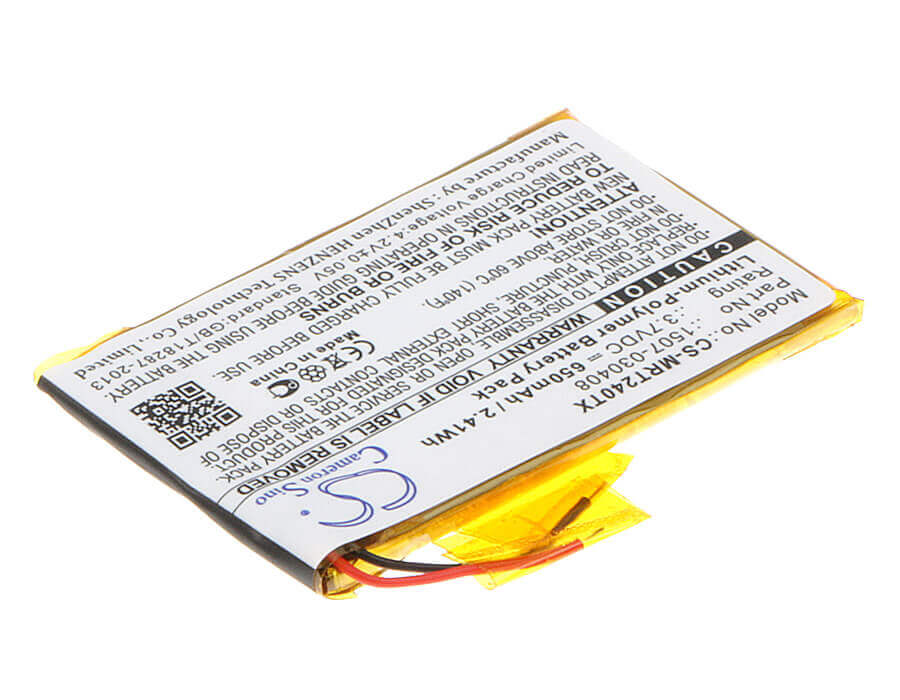 3.7V, Li-Polymer, 650mAh, Keyboard,Mouse battery fits Rii, 1507-030408, I24t, Mini I24, 2.41Wh Keyboard,Mouse Cameron Sino Technology Limited