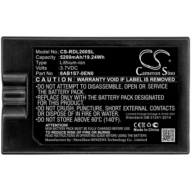 5200mah Home Security Camera Battery For Ring, 8vr1s7, Spotlight Cam 3.7v, 19.24wh Home Security Camera Cameron Sino Technology Limited
