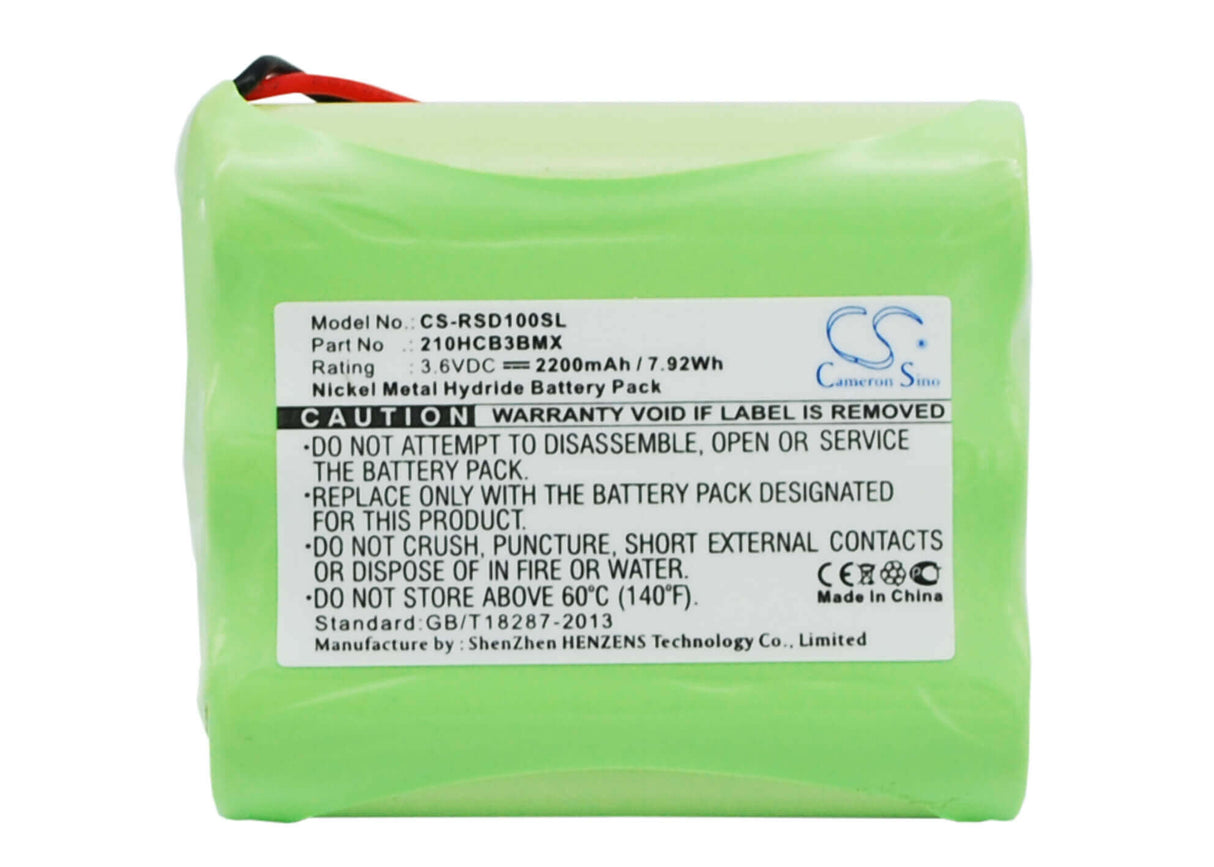 3.6V, Ni-MH, 2200mAh, DAB Digital battery fits Roberts, 210hcb3bmx, Solar Dab 1, Solardab Radio, 7.92Wh DAB Digital Cameron Sino Technology Limited
