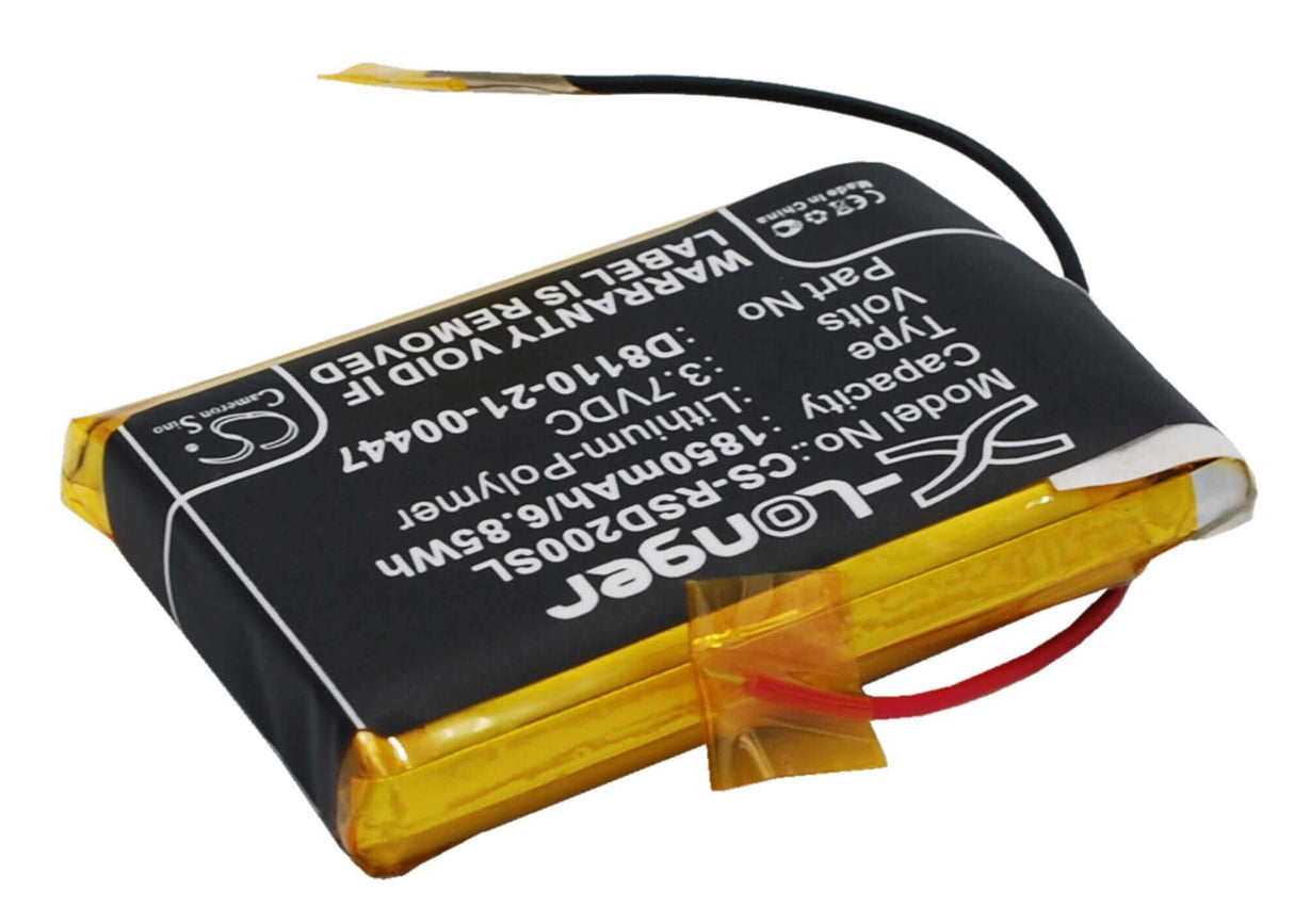3.7V, Li-Polymer, 1850mAh, DAB Digital battery fits Roberts, D8110-21-00447, Sports Dab2, 6.85Wh DAB Digital Cameron Sino Technology Limited