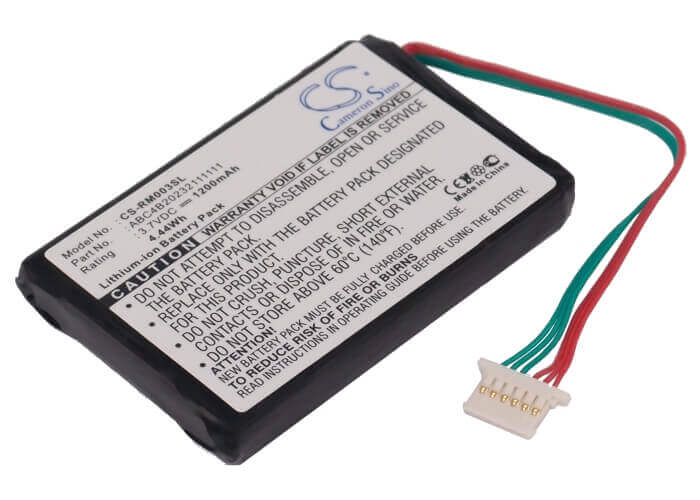 3.7V, Li-ion, 1200mAh, Media Player battery fits Roc, Abc4b20232111111, Digital 14003 Rocbox 20gb, 4.44Wh Media Player Cameron Sino Technology Limited