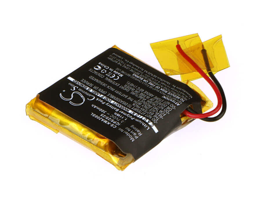 3.7V, Li-Polymer, 300mAh, Headset battery fits Rocketfish, Icp5/25/25, Rf-mab2, Rf-mab2-t, 1.11Wh Wireless Headset Cameron Sino Technology Limited