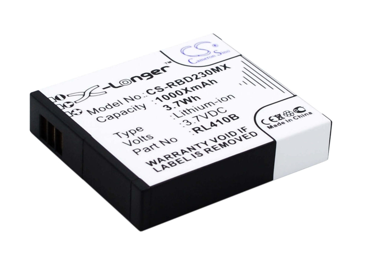 3.7V, Li-ion, 1000mAh, Camera battery fits Rollei, Rl410b, Actioncam 230, Actioncam 240, 3.7Wh Camera Cameron Sino Technology Limited (Camera)